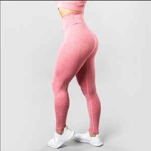 alphalete pink halo leggings